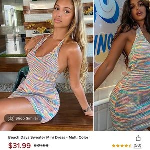 Fashion Nova mini Beach dress BNWT